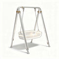 Aluminum outdoor baby swing with sturdy frame and comfortable seat 80 x 50 x 100cm